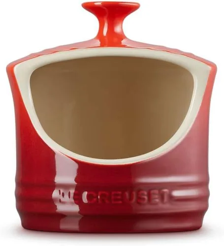 Miniatura 3 de Le Creuset Alcachofa de sal de gres, 10 onzas., Cerise