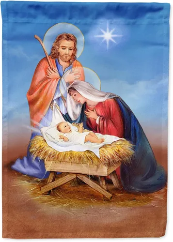 Miniatura 83 de Caroline's Treasures APH8805CHF - Bandera religiosa de la Virgen Madre María para el porche grande, con manga para porche, pancarta decorativa