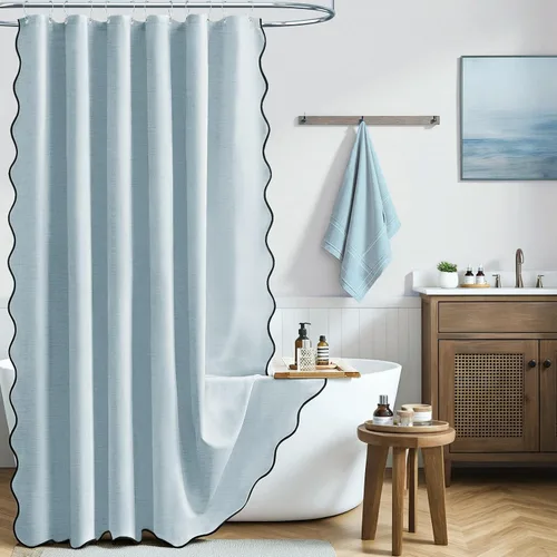 Miniatura 34 de BTTN Lino Crema Festoneado 36x72