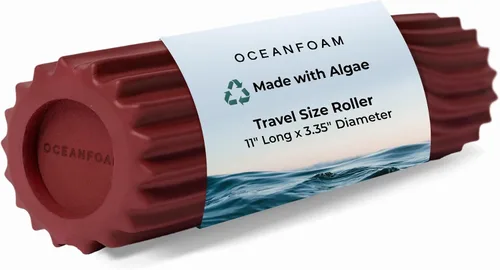 Miniatura 20 de Oceanfoam Ripple - Rodillo de espuma de viaje (11" x 3.35") Mini rodillo de espuma firme para terapia física, masaje de tejido profundo, dolor