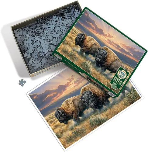 Miniatura 2 de Cobble Hill - Rompecabezas de 1000 piezas, Dusty Plains, póster de muestra incluido