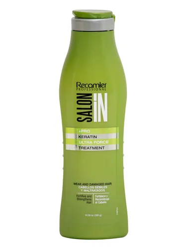 Salon In de Recamier | Tratamiento de reparación profunda de queratina Ultra Force | Control de fuerza y encrespamiento | 10.1 fl oz / 10.1 fl oz