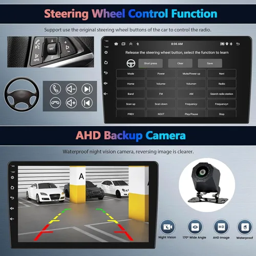 Miniatura 6 de 4G+64G Android Radio de coche estéreo para Hyundai Elantra 2011 2012 2013 con CarPlay inalámbrico Android Auto, pantalla táctil HD de 9 pulgadas