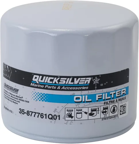 Miniatura 8 de Quicksilver 8M0162830 Filtro de aceite para fuerabordas seleccionadas Mercury y Mariner de 4 tiempos 25-115hp
