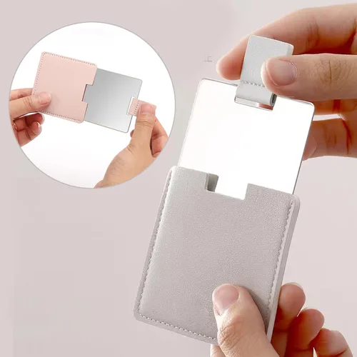 Miniatura 2 de Espejo compacto pequeño para bolso, mini espejo de viaje, maquillaje de mano, espejo plegable portátil, espejo de viaje cosmético de bolsillo