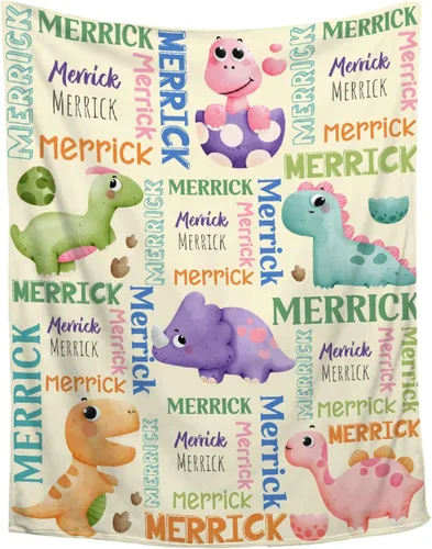 Miniatura 12 de Manta de bebé personalizada con diseño de animales del bosque, manta personalizada con nombre para niñas y niños, regalos de registro, manta suave