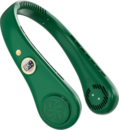 Miniatura 9 de CHARGEWORX Ventilador de cuello portátil portátil, ventilador de refrigeración personal sin aspas con batería recargable de 4000 mAh, pantalla LCD