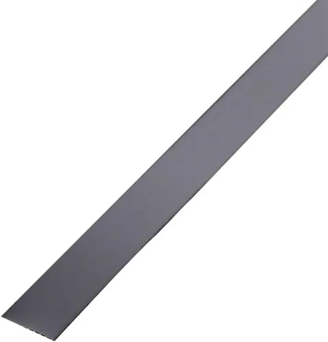 Adhesivo decorativo plano de metal de 16.4 ft de acero inoxidable para pared, tira de borde de techo, tira decorativa autoadhesiva (color negro,