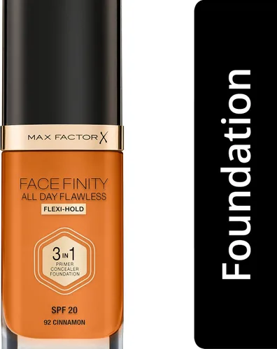 Miniatura 11 de Max Factor Facefinity - Base de maquillaje 3 en 1 All Day Flawless SPF 20#092 Canela, 7.05 onzas