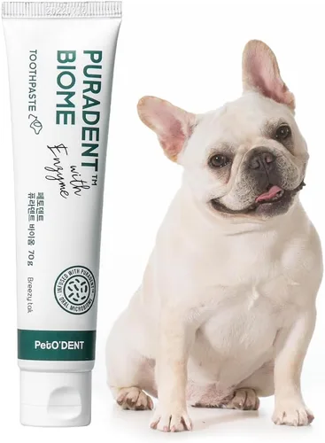 PetO'Dent Pasta de dientes enzimática para perros, refresca el aliento y limpia los dientes, reduce la placa y el sarro, segura para cachorros sin