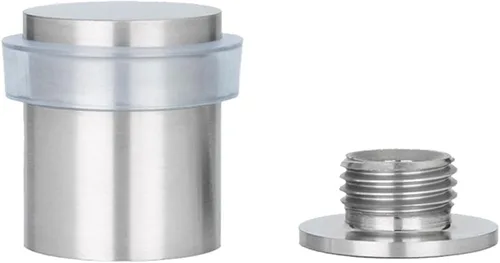 Miniatura 10 de Topes de puerta EVI Tope de puerta de acero inoxidable negro - Cierre de tornillo - Protector de goma negro - Tope de puerta de 0.79 x 0.99
