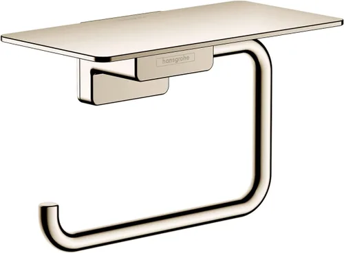 Miniatura 10 de hansgrohe AddStoris 41772670 - Soporte para papel higiénico con estante en color negro mate