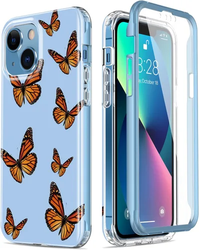 Miniatura 45 de Esdot Funda protectora para iPhone 13 Mini con protector de pantalla integrado, protección de grado militar con diseños de moda para mujeres