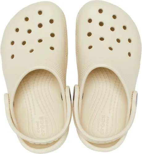 Miniatura 4 de Crocs Zuecos clásicos para niños, hueso, 9 EE. UU. unisex para niños pequeños