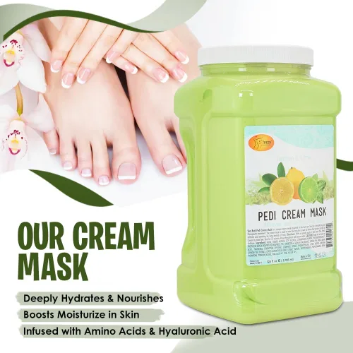 Miniatura 7 de SPA REDI - Mascarilla de crema corporal y pies, limón, 128 onzas - Masaje de pedicura para pies y cuerpo cansados, hidratante, piel fresca