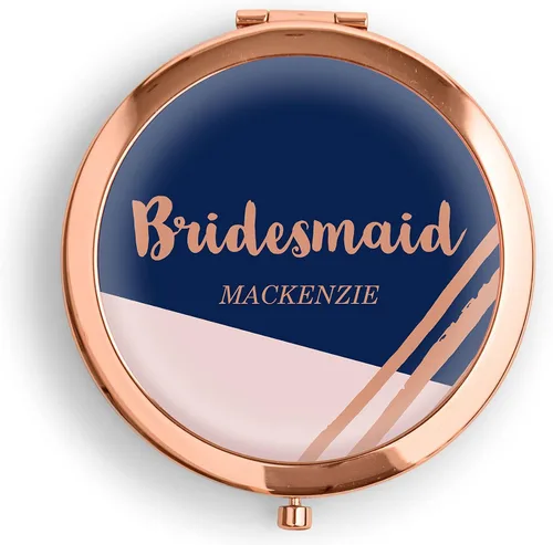Miniatura 9 de WEDDINGSTAR Espejo compacto personalizado grabado personalizado, oro rosa - Fiesta en el jardín