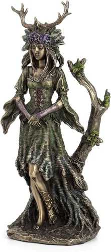 Miniatura 2 de Veronese Design Diosa guardiana de los árboles Estatua terminada en bronce