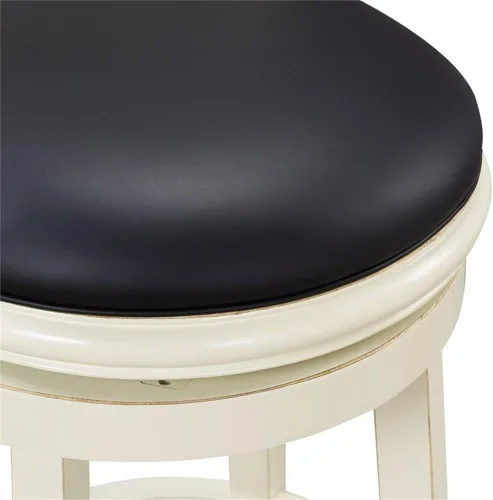 Miniatura 10 de Boraam Florence Taburete giratorio de madera con altura de mostrador - Black Sandthru