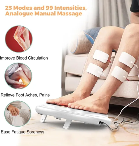 Miniatura 2 de OSITO Estimulador de circulación de pies, mejora la circulación del pie, masajeador de pies EMS y máquina de terapia corporal, alivia el dolor