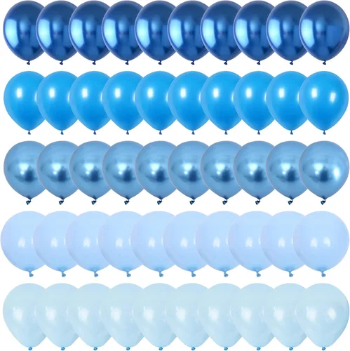 Miniatura 17 de Globos negros dorados, paquete de 60 globos de látex de 12 pulgadas negros metálicos cromados dorados con globo de confeti dorado para hombres
