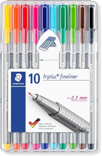 Miniatura 2 de Set de 10 lápices de colores Staedtler Triplus, varios