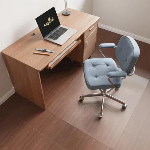 Miniatura 8 de Tapete impermeable para silla de 30" x 48" para madera dura, tapete para silla de oficina para silla con ruedas, tapete de escritorio para madera