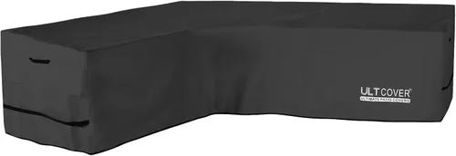 Miniatura 22 de ULTCOVER Funda impermeable para sofá de patio en forma de L y orientación derecha, para muebles modulares de 6 plazas, 110 pulgadas de ancho marrón