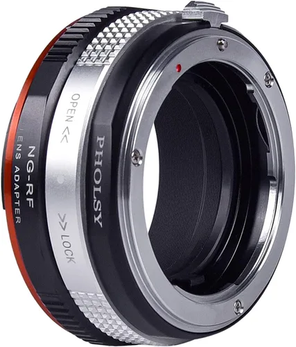 Miniatura 5 de PHOLSY Adaptador de montaje de lente para lente Nikkor G/F/AI/AIS/D/AF-S Compatible con lente Nikon F (tipo G) a cuerpo de cámara Canon EOS RF