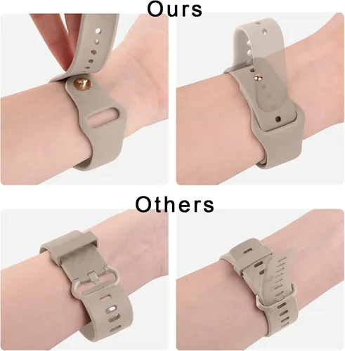 Miniatura 5 de Vancle Correas de silicona compatibles con correas de reloj Fitbit Versa 2 para mujeres y hombres, correas de repuesto deportivas suaves