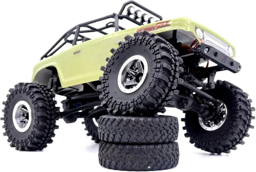 Miniatura 4 de HOBBYSOUL 1.0 Neumáticos de Oruga 61 * 22.4mm Súper Blandos y Adhesivos para Barro Neumáticos para RC 1/18 TRX4M 1/24 AX24 SCX24 FCX24