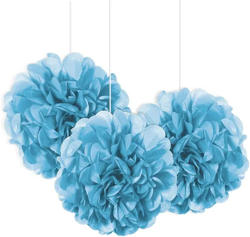 Miniatura 9 de Mini decoración de papel de hojaldre negro (3 unidades) – Material llamativo y de alta calidad – Perfecto para eventos y decoración de fiestas