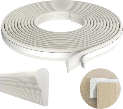 moonoom Sello de cuña de 235 pulgadas, tiras aislantes autoadhesivas para ventanas y puertas, cinta selladora de huecos de espuma sintética