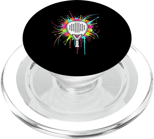 Miniatura 7 de Padel Racket Splash Pop Art Colorful Padel Player PopSockets Adhesive PopGrip