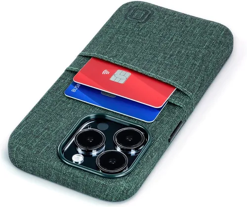 Miniatura 30 de Dockem Funda para tarjetas para iPhone 15 con placa de metal integrada para montaje magnético y 2 bolsillos para tarjetas: Cartera Luxe M2, piel