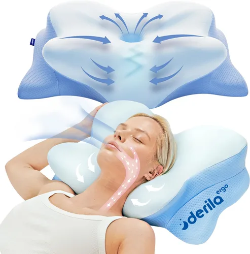 Miniatura 10 de Derila Ergo - Funda de almohada térmica para almohada cervical para cuello cervical, almohada refrescante para almohada de espuma viscoelástica