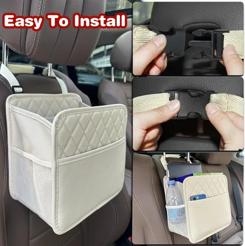 Miniatura 6 de Witaxima Organizador de asiento trasero de automóvil mejorado con bolsillos de almacenamiento, organizador multiusos para colgar del automóvil