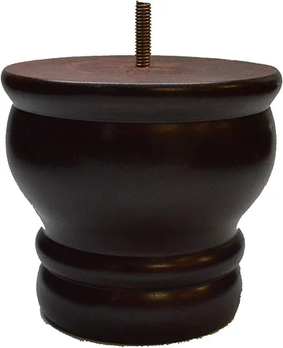 Miniatura 7 de BingLTD - Patas de sofá de madera dura con perfil de nogal de 4 1/2 pulgadas - Juego de 4 (P687-163)