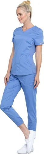 Miniatura 4 de Cherokee Ropa quirúrgica superior para mujer, con cuello en V, WW601