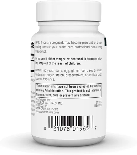 Miniatura 4 de Source Naturals Extracto de semilla de uva, Proanthodyn 100 mg Protección antioxidante y apoya el envejecimiento saludable del cerebro - 60 cápsulas