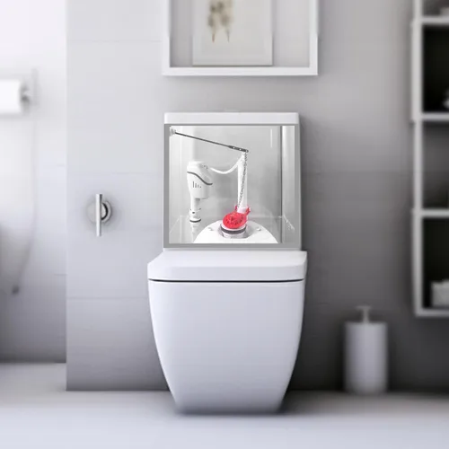 Miniatura 5 de Hibbent Aleta universal para tanque de inodoro de 2 pulgadas, repuesto de goma de larga duración, compatible con conservación de agua estándar