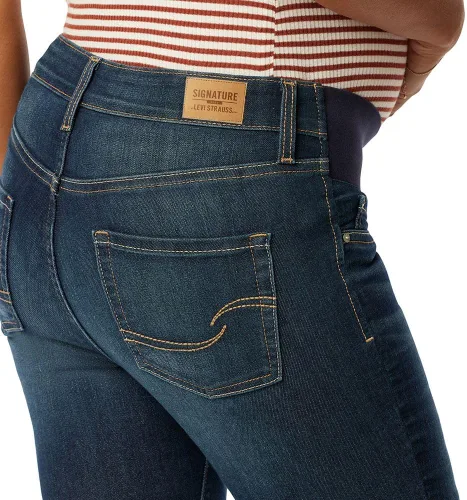 Miniatura 5 de Signature by Levi Strauss & Co. Gold Label Jeans ajustados de maternidad