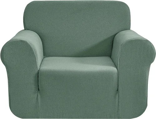 Miniatura 42 de CHUN YI - Funda elástica de 1 pieza para sillón grande, funda protectora suave de Jacquard con elastano, detalle de cuadros y parte inferior