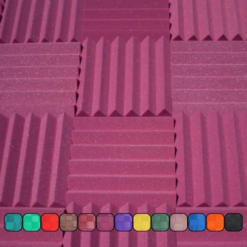 Miniatura 17 de Paneles de espuma acústica profesional estilo cuña de 12 x 12 x 2 pulgadas, paquete de 4, espuma de estudio para amortiguación de sonido e Carbón