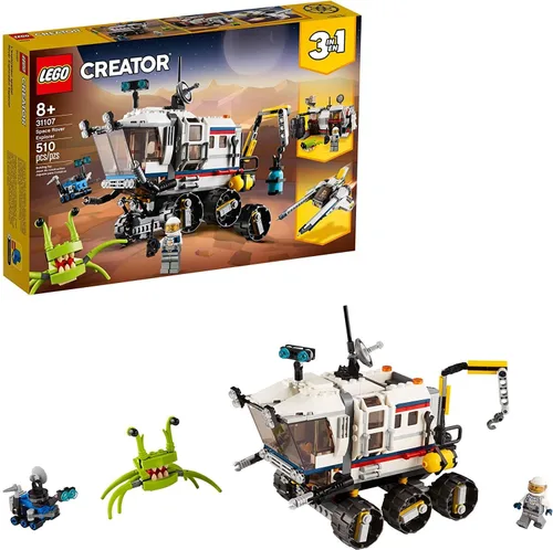 LEGO Creator 31107 Space Rover Explorer 31107 Juguete de construcción para niños que aman el juego imaginativo, el espacio y las aventuras de