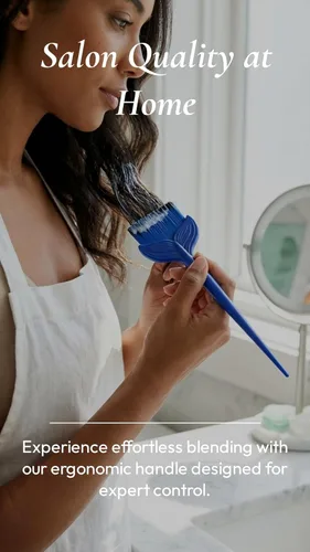 Miniatura 4 de Ocean Hues - Cepillo de color para el cabello, aplicador reutilizable de cola de ballena para tintes, blanqueadores y tratamientos, calidad de salón