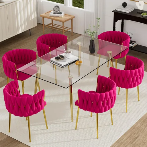 Miniatura 61 de Juego de mesa de comedor de cristal plateado para 2, juego de mesa cuadrada de lujo moderno de 36 pulgadas, juego de mesa de cocina minimalista de 3