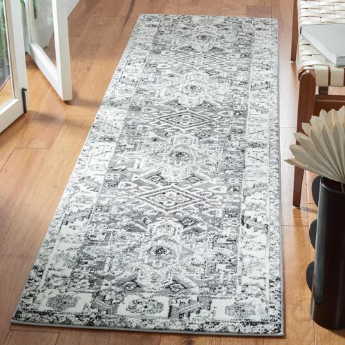 Miniatura 41 de SAFAVIEH Vintage Hamadan Collection Alfombra - 5'3" x 7'6", Rojo & Multi, Diseño tradicional persa, que no desprende pelusa y fácil de limpiar