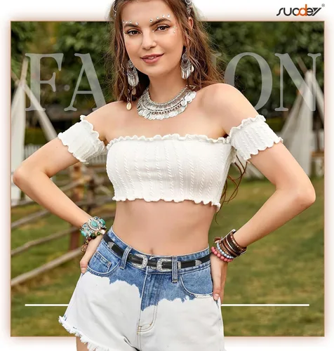 Miniatura 8 de SUOSDEY Cinturones ajustados occidentales de moda para mujer, cinturón de cuero ajustable para vestidos con hebilla vintage