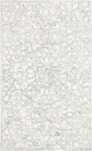 Miniatura 27 de SAFAVIEH Trace Collection - Alfombra decorativa de 2 x 3 pies, marrón y marfil, lana hecha a mano, ideal para zonas de alto tráfico en entrada, sala