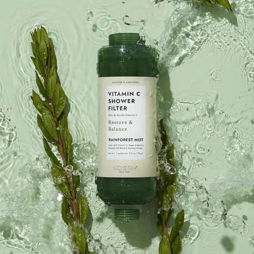 Miniatura 2 de VOESH Filtro de ducha con vitamina C, niebla de selva tropical, aromaterapia de ducha, purificador de agua, suavizante de agua, probióticos veganos